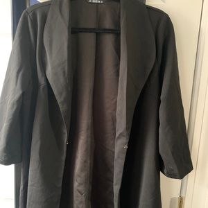3/4 sleeve blazer